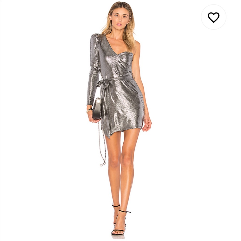 NBD Aoki Dress in Silver